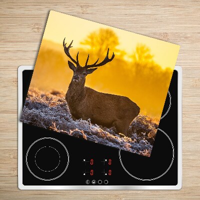 Tocator din sticla Sunrise Deer