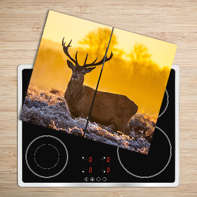 Tocator din sticla Sunrise Deer