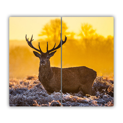 Tocator din sticla Sunrise Deer