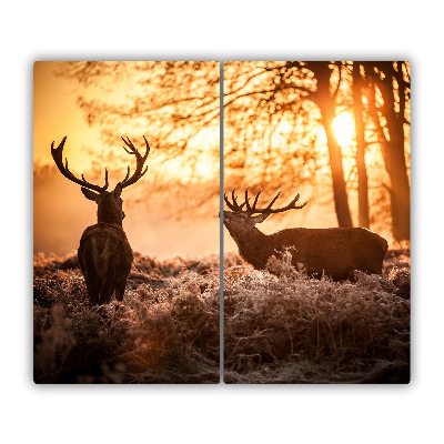 Tocator din sticla Sunrise Deer