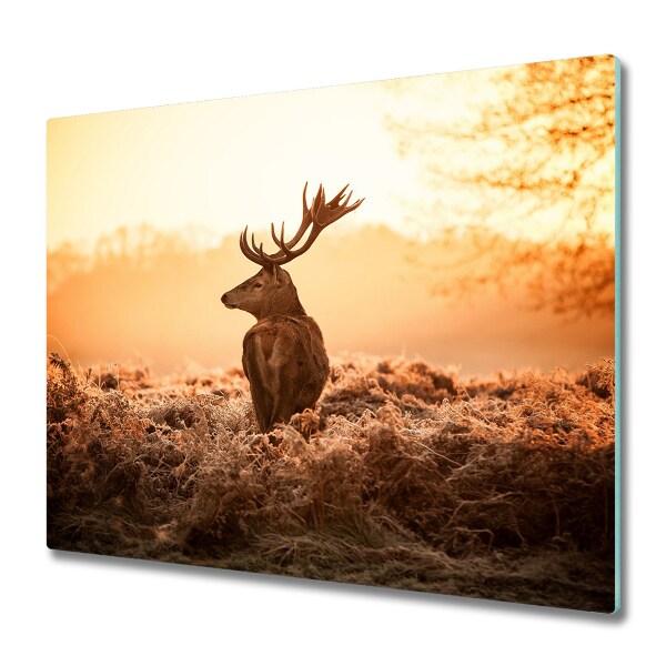 Tocator din sticla Sunrise Deer