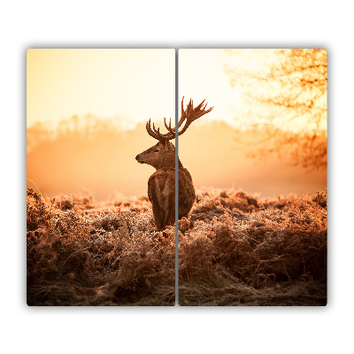 Tocator din sticla Sunrise Deer