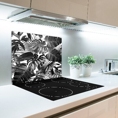 Tocator din sticla frunze tropicale