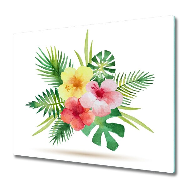 Tocator din sticla flori Hawaii