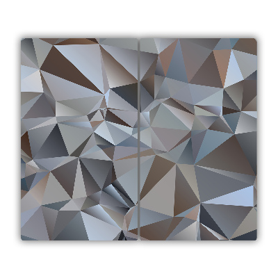 Tocator din sticla triunghiuri abstracte