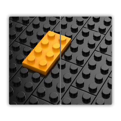 Tocator din sticla cărămizi Lego