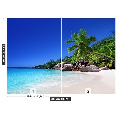 Fototapet Seychelles Beach