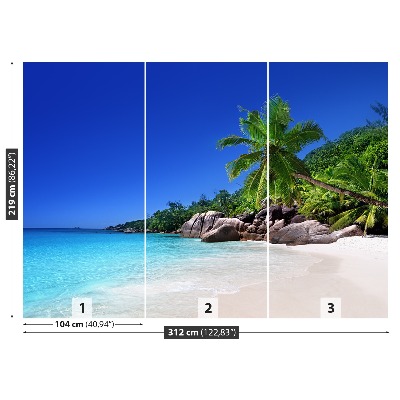 Fototapet Seychelles Beach