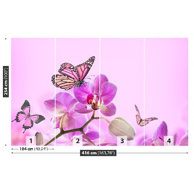 Fototapet Orhidee Butterfly