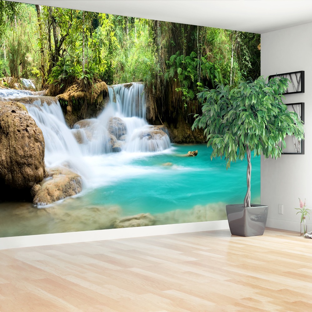 Fototapet Kuang Si Cascada
