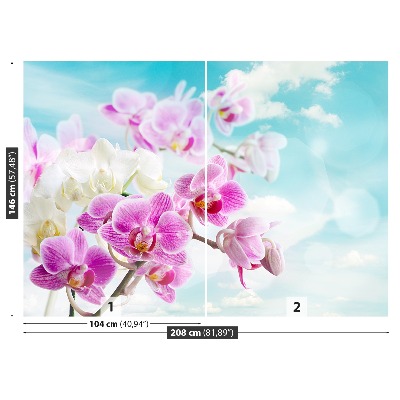 Fototapet orhideele Albastru