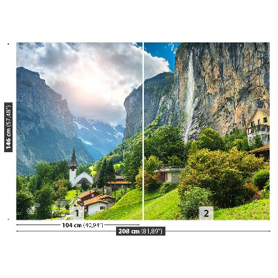 Fototapet Alpine Village