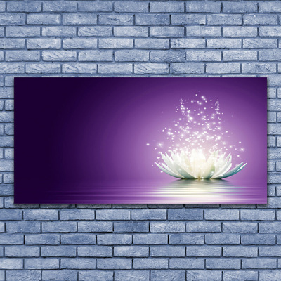 Tablouri acrilice Lotus Floral violet