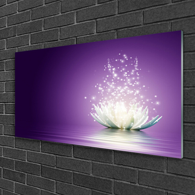 Tablouri acrilice Lotus Floral violet