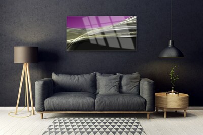 Tablouri acrilice Abstract Art Violet Gri Negru
