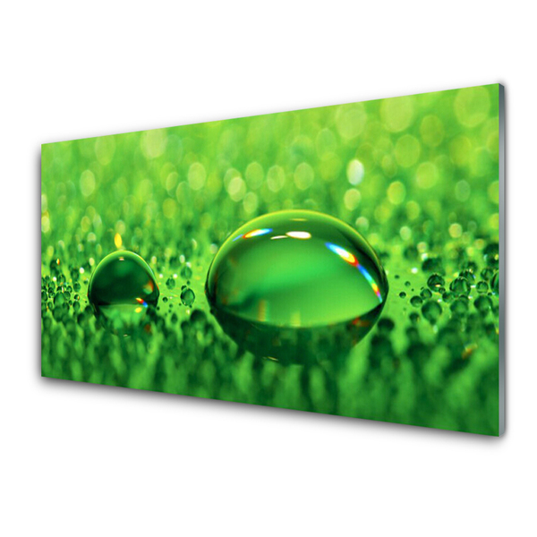Tablouri acrilice Waterdrop Art Green