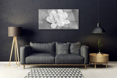 Tablouri acrilice Flori Floral Alb Gri