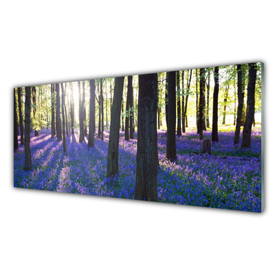 Tablouri acrilice Pădure Natura Brown Violet