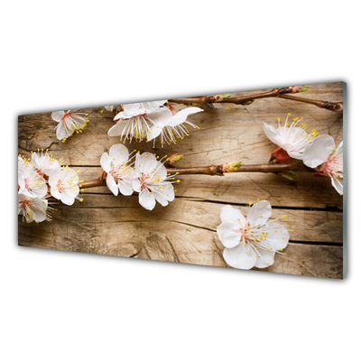 Tablouri acrilice Flori Floral alb