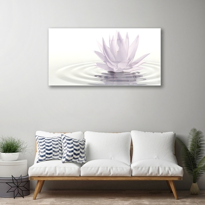 Tablouri acrilice Water Flower Art White