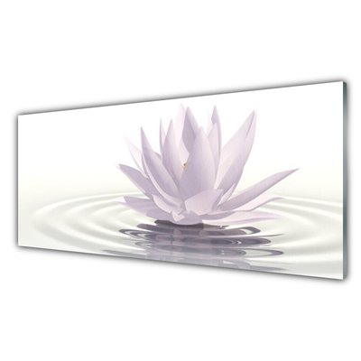 Tablouri acrilice Water Flower Art White