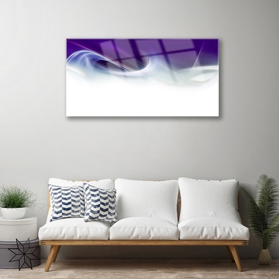 Tablouri acrilice Abstract Art Alb Gri Violet
