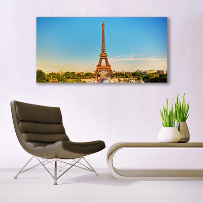 Tablouri acrilice Turnul Eiffel Paris Arhitectura Brown