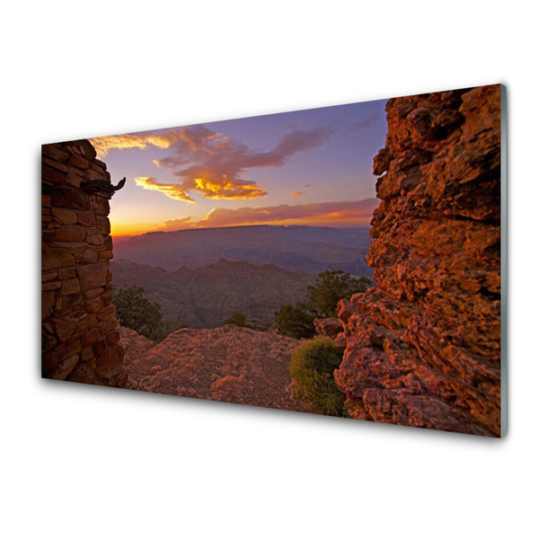 Tablouri acrilice Rock Peisaj Brown
