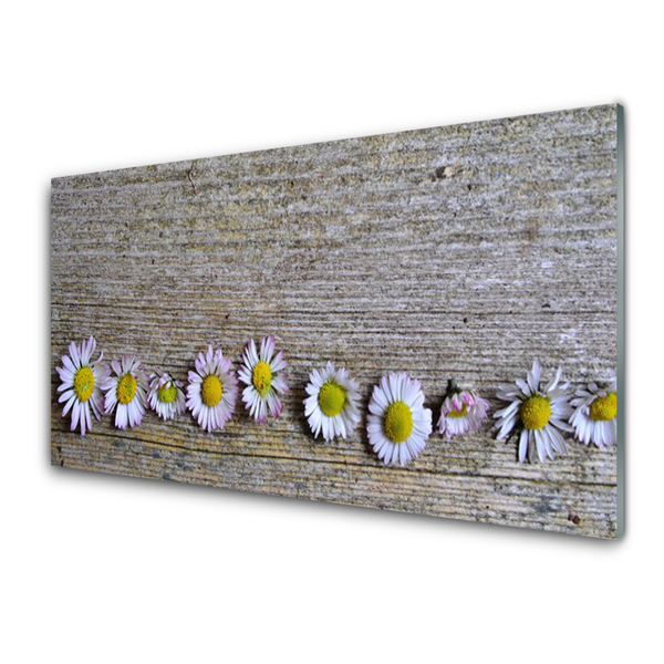 Tablouri acrilice Daisy Floral Galben Alb Roz