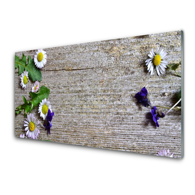 Tablouri acrilice Daisy Floral Roz Alb Galben