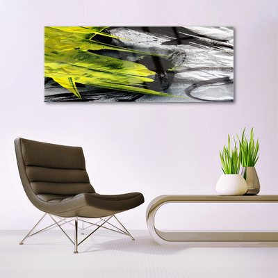 Tablouri acrilice Abstract Art Verde Negru Gri