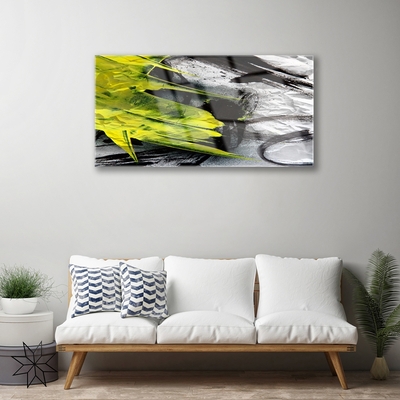 Tablouri acrilice Abstract Art Verde Negru Gri