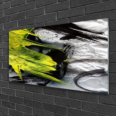 Tablouri acrilice Abstract Art Verde Negru Gri