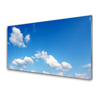 Tablouri acrilice Sky Peisaj Albastru Alb