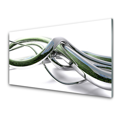 Tablouri acrilice Abstract Art Silver Green