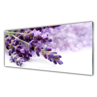 Panou sticla bucatarie Flori Floral violet