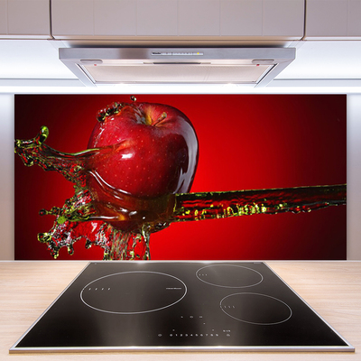 Panou sticla bucatarie Apple a apei Bucătărie Roșu