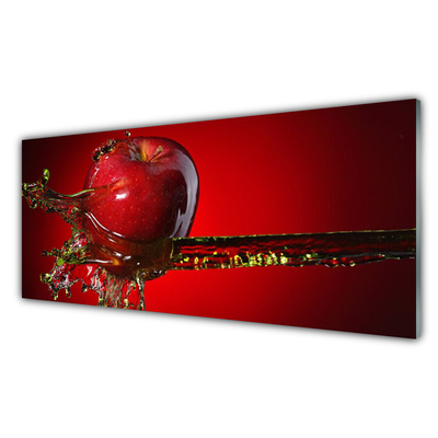Panou sticla bucatarie Apple a apei Bucătărie Roșu