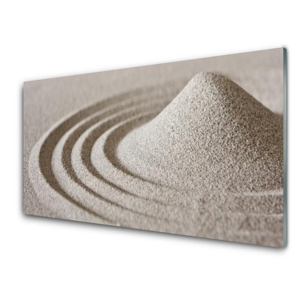 Panou sticla bucatarie Sand Art Gray