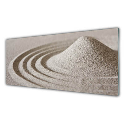 Panou sticla bucatarie Sand Art Gray