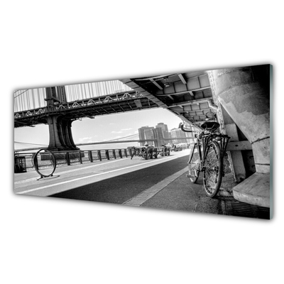 Panou sticla bucatarie Bridge Road Bike Arhitectura Gray