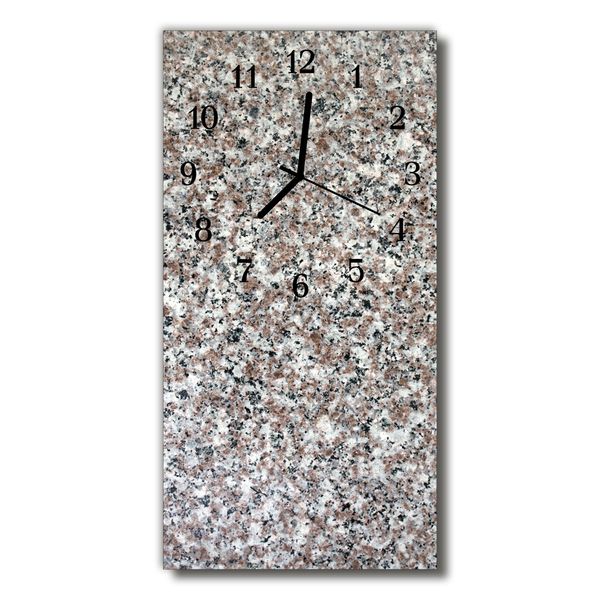 Ceas de perete din sticla vertical Grafit bej