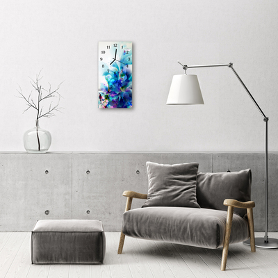 Ceas de perete din sticla vertical Model de culori de arta grafica