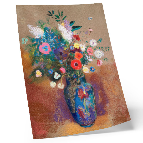 Poster în culori saturate Buchet de flori (1900—1905) de Odilon Redon