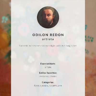 Poster în culori saturate Buchet de flori (1900—1905) de Odilon Redon