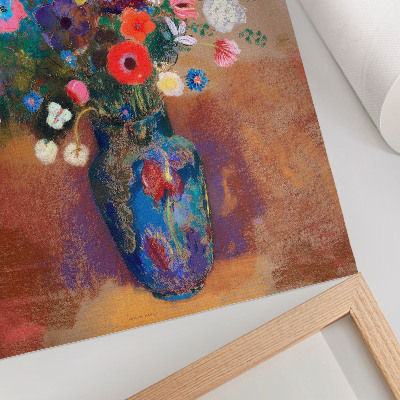 Poster în culori saturate Buchet de flori (1900—1905) de Odilon Redon