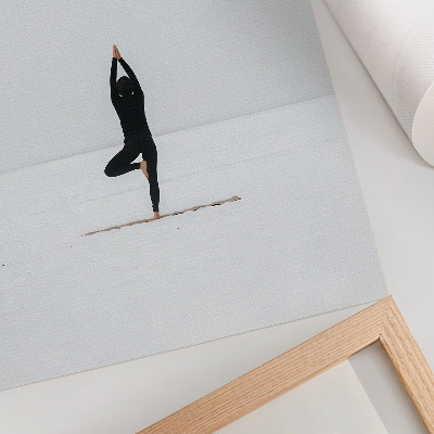 Poster rezistent pentru perete Minimalism figură yoga pace armonie