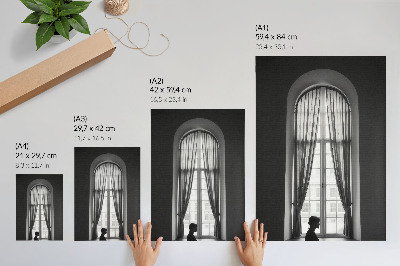 Grafică modernă pe pânză Joc monocromatic de lumini și umbre