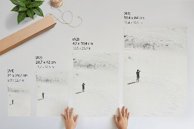 Grafică modernă pe pânză Minimalism, singurătate, spațiu de pace.