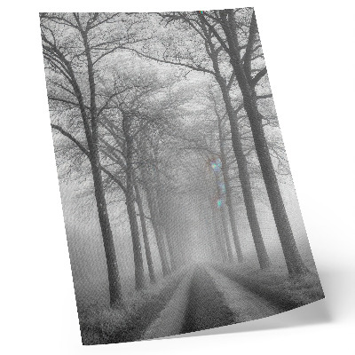 Poster rezistent pentru perete Aleea Copacilor Cețoși Minimalism Modern